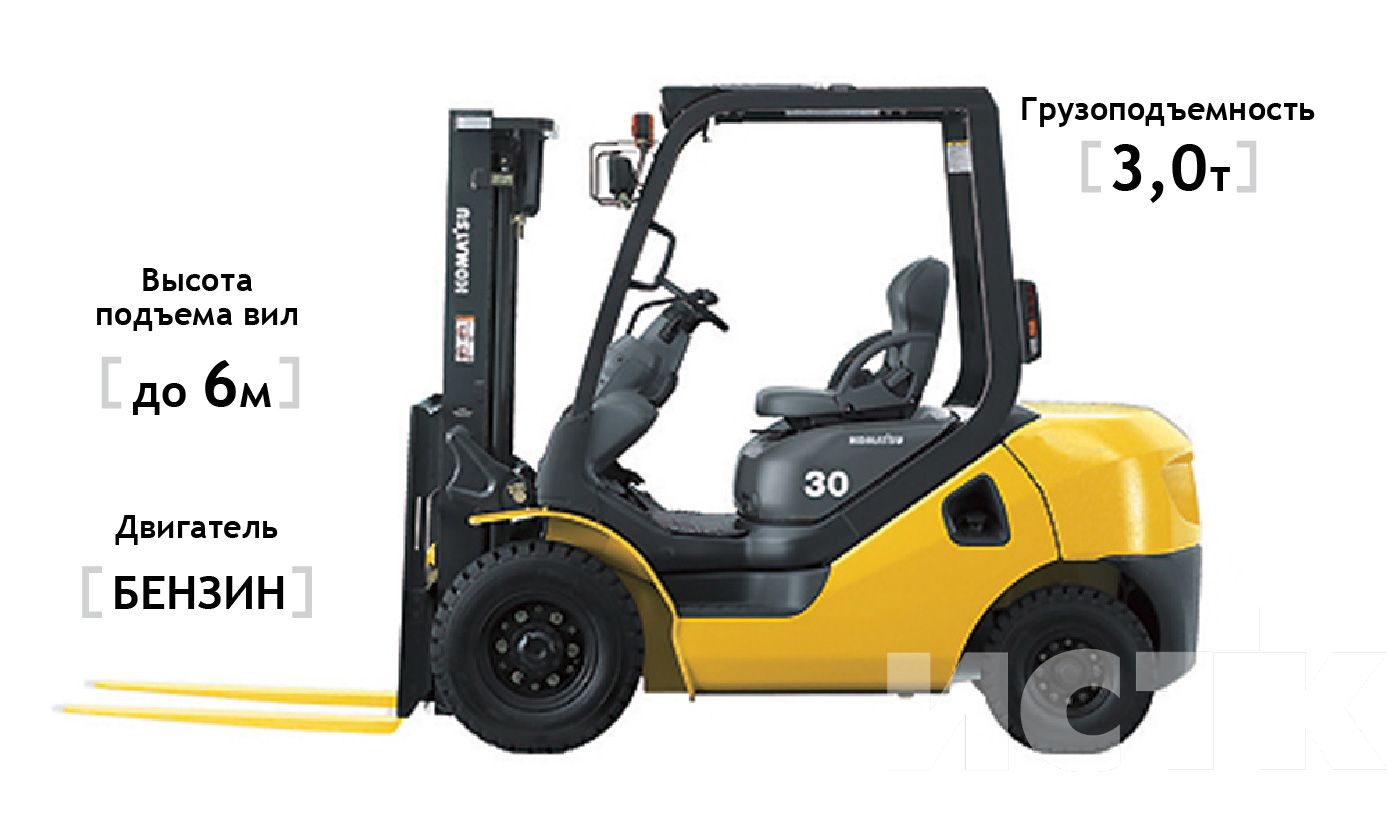 Вилочный погрузчик Komatsu FG30T-17