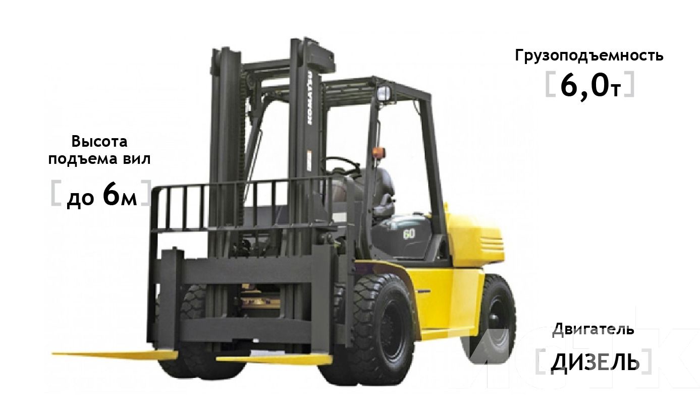 Вилочный погрузчик Komatsu FD60-10
